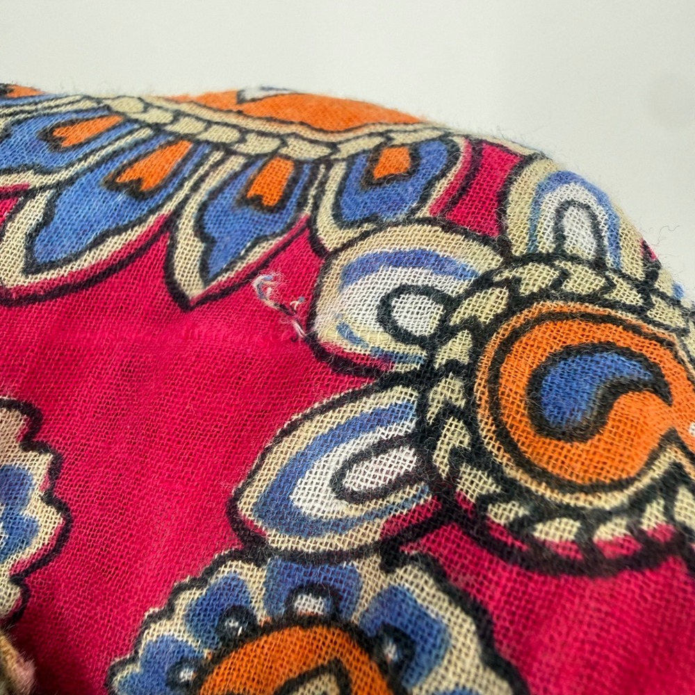 SACRED‎ THREADS BOHO PATCHWORK BLOUSE 100% COTTON MEDIUM MUSLIN GAUZE FAIRY - Picture 10 of 10